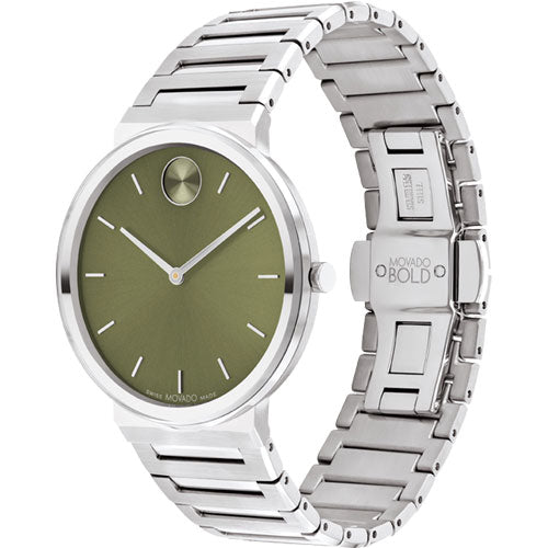 Movado Bold Horizon Green Dial Men 40MM