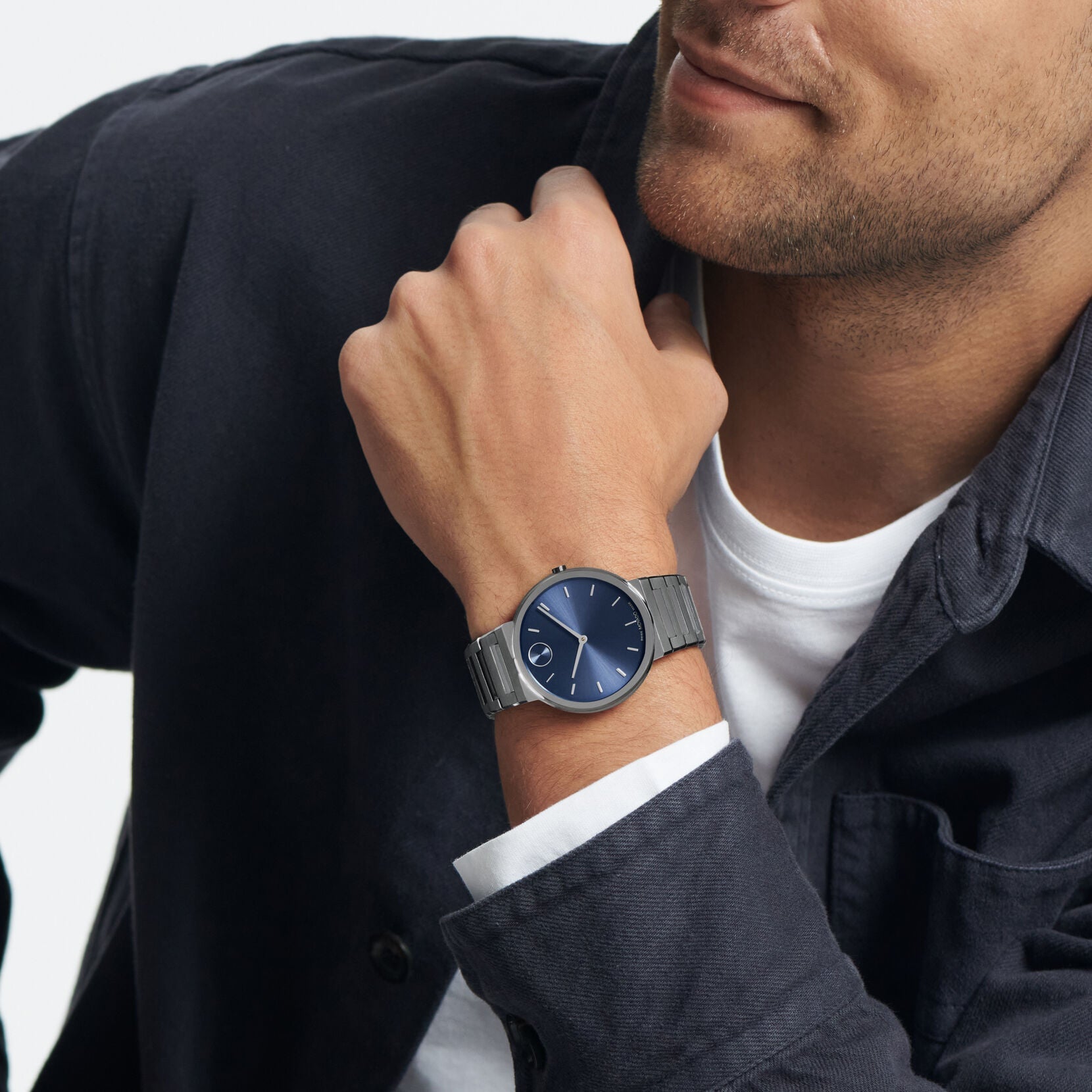 Movado Bold Fusion Verso Blue Dial Men 40mm