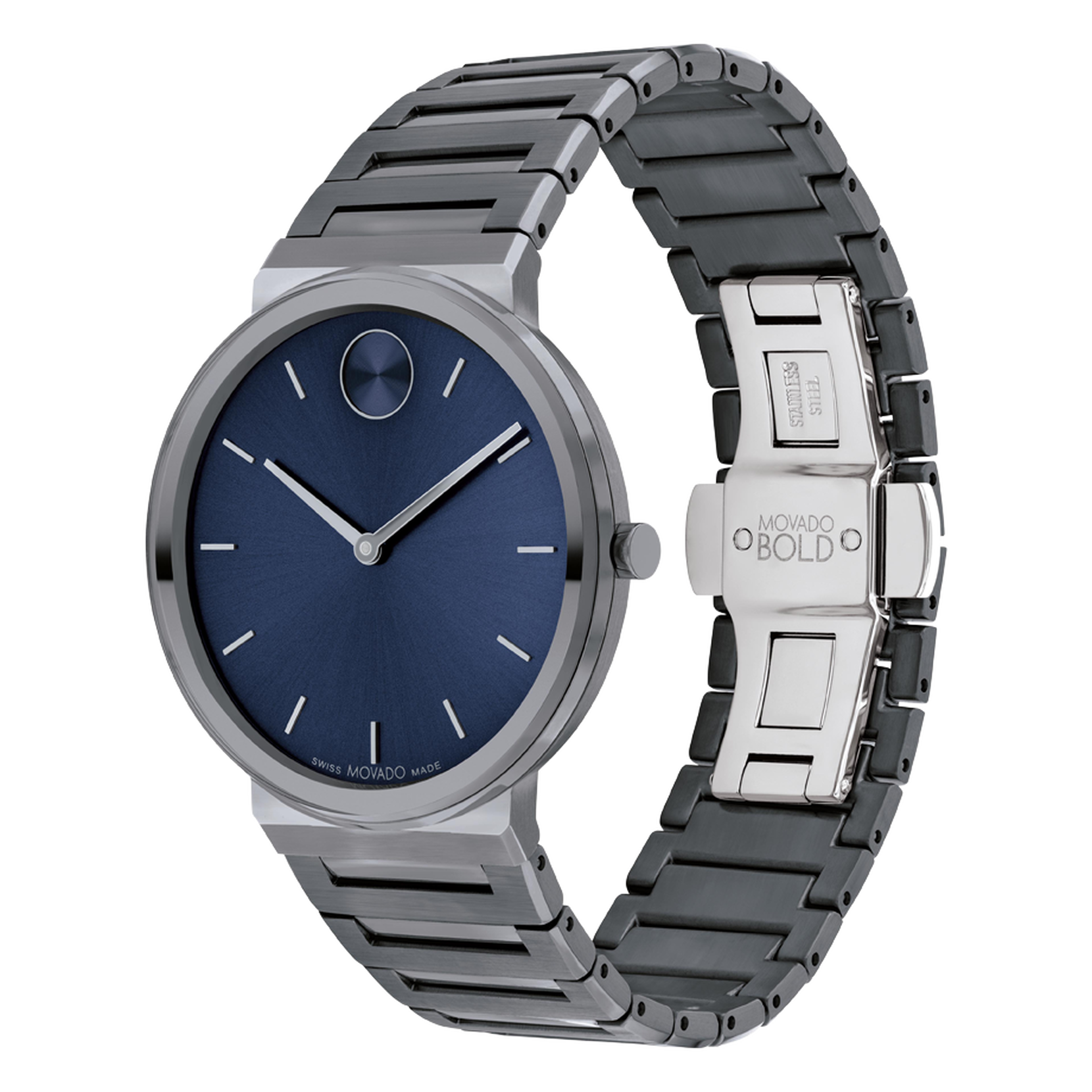 Movado Bold Fusion Verso Blue Dial Men 40mm