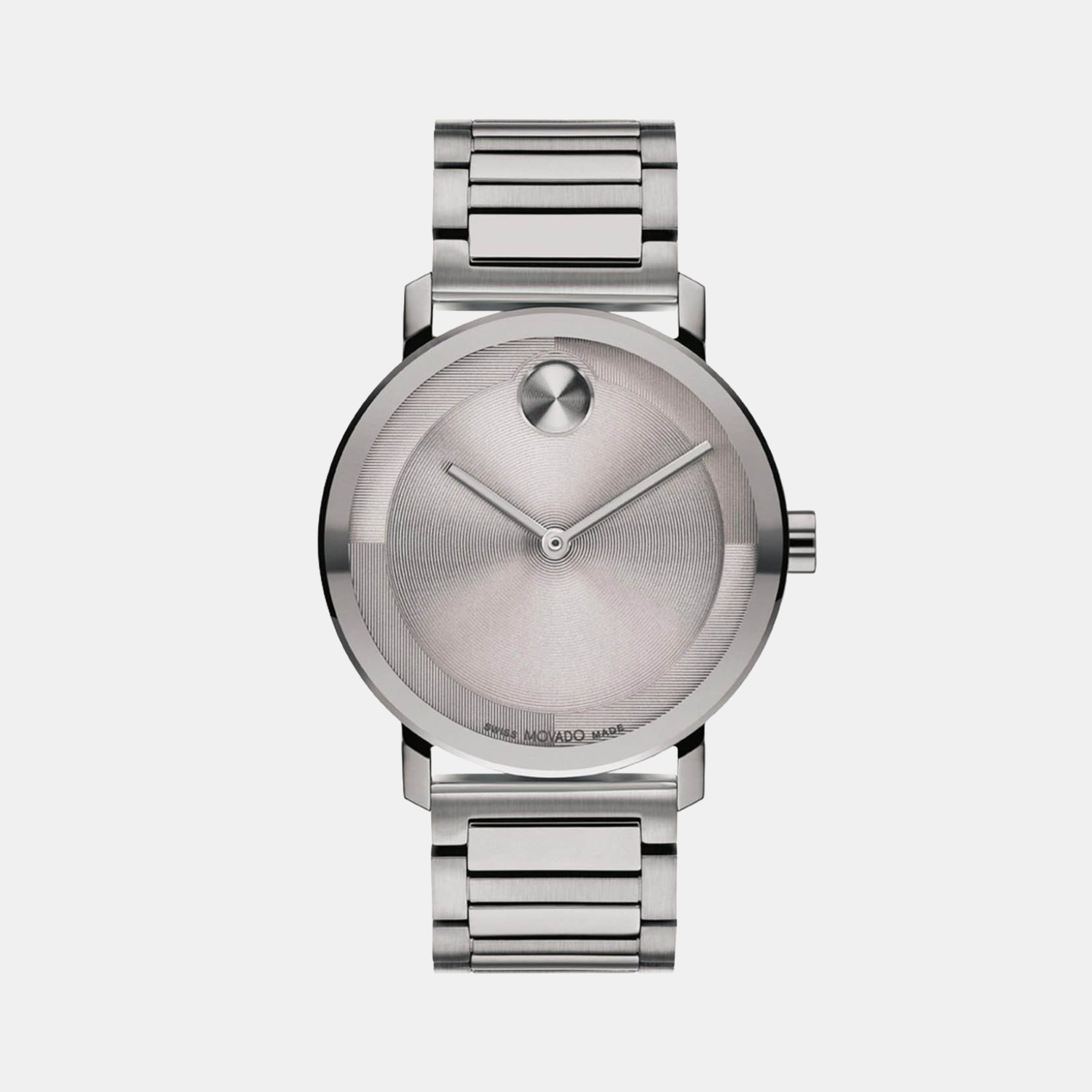Bold Men Quartz Grey Dial Analog Stainless Steel Watch 3601096