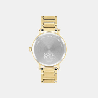 Bold Evolution 2.0 Women Quartz Gold Dial Analog Stainless Steel Watch 3601104