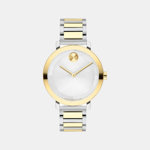 Bold Women Quartz Silver Dial Analog Stainless Steel Watch 3601105