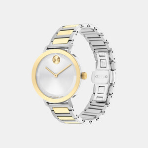 Bold Women Quartz Silver Dial Analog Stainless Steel Watch 3601105