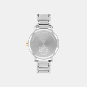 Bold Women Quartz Silver Dial Analog Stainless Steel Watch 3601105