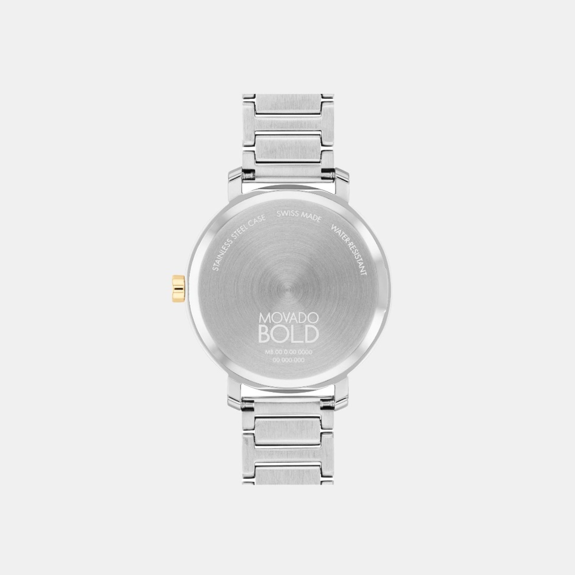 Bold Women Quartz Silver Dial Analog Stainless Steel Watch 3601105