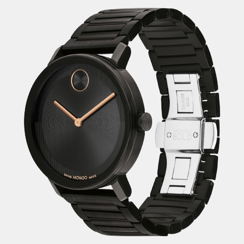 Bold Evolution 2.0 Men Quartz Black Dial Analog Stainless Steel Watch 3601112