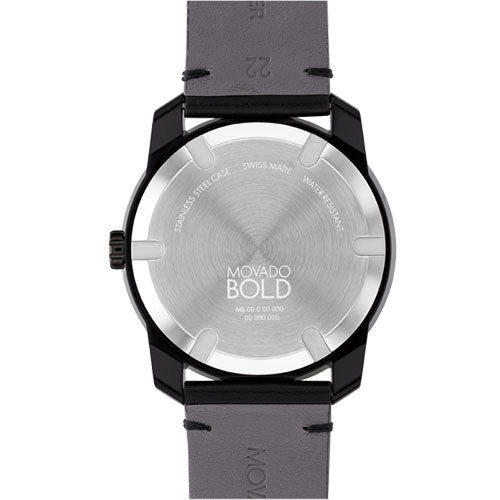 Movado Bold TR90 Black Dial Men 42mm