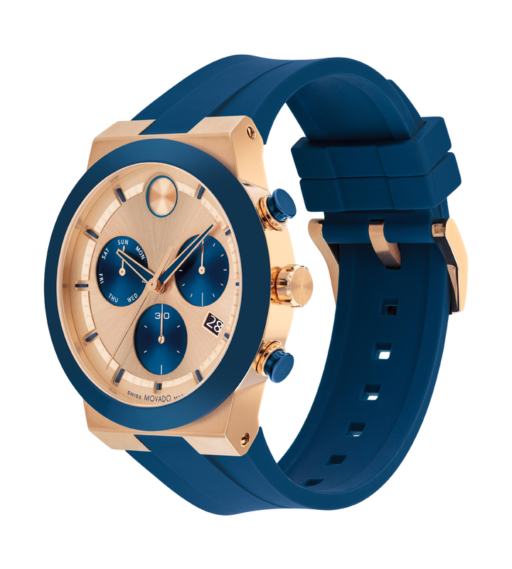 Movado Bold Fusion Rose Gold Dial Men 44.5MM