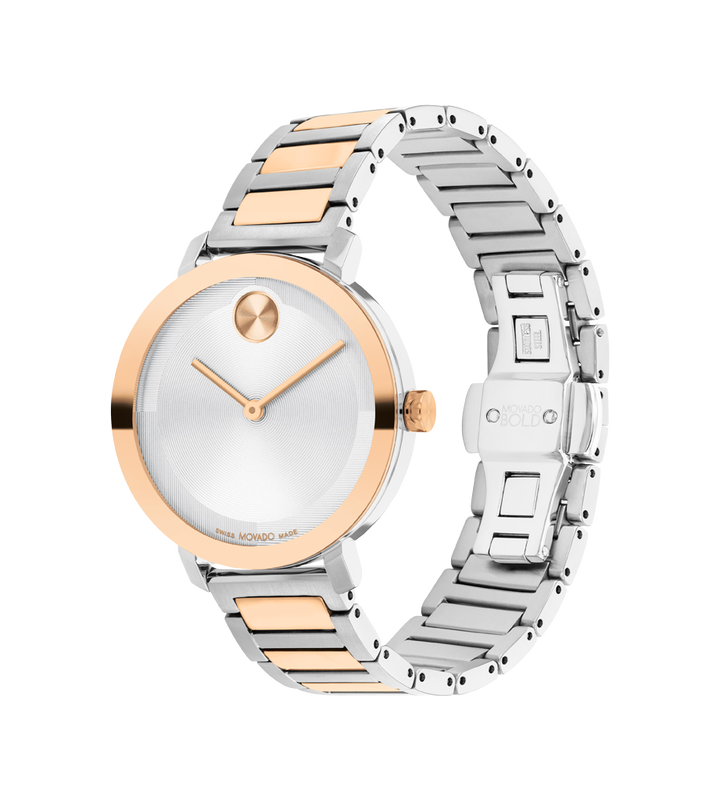 Movado Bold Evolution 2.0 Silver Dial Women 34MM