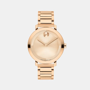 Bold Women Quartz Rose Gold Dial Analog Stainless Steel Watch 3601142