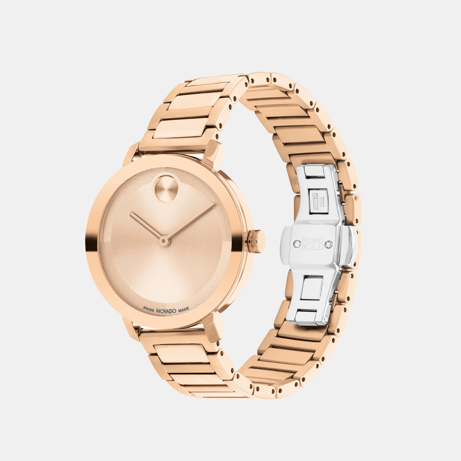 Bold Women Quartz Rose Gold Dial Analog Stainless Steel Watch 3601142