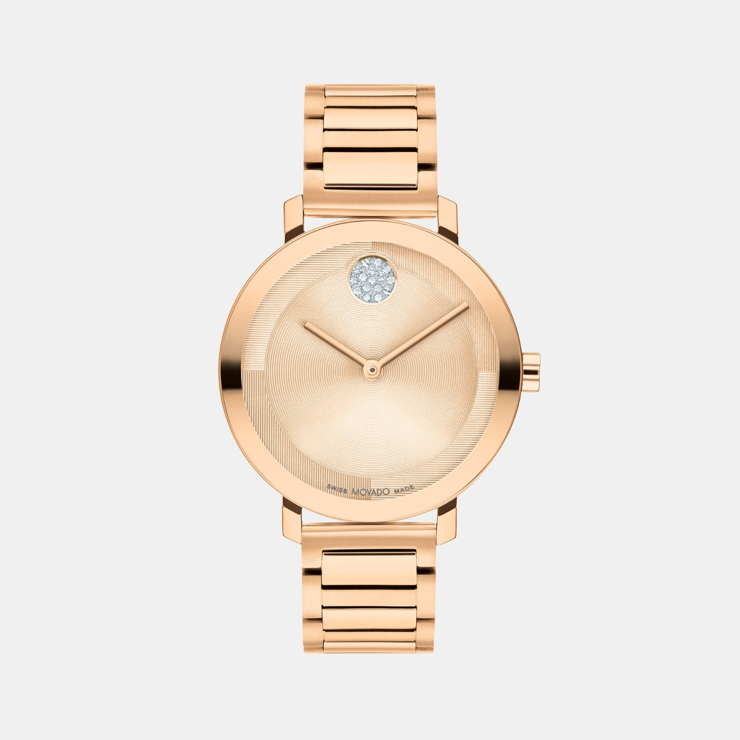 Bold Women Quartz Rose Gold Dial Analog Stainless Steel Watch 3601143