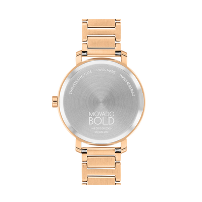 Movado Bold Evolution 2.0 Rose Gold Dial Women 34MM