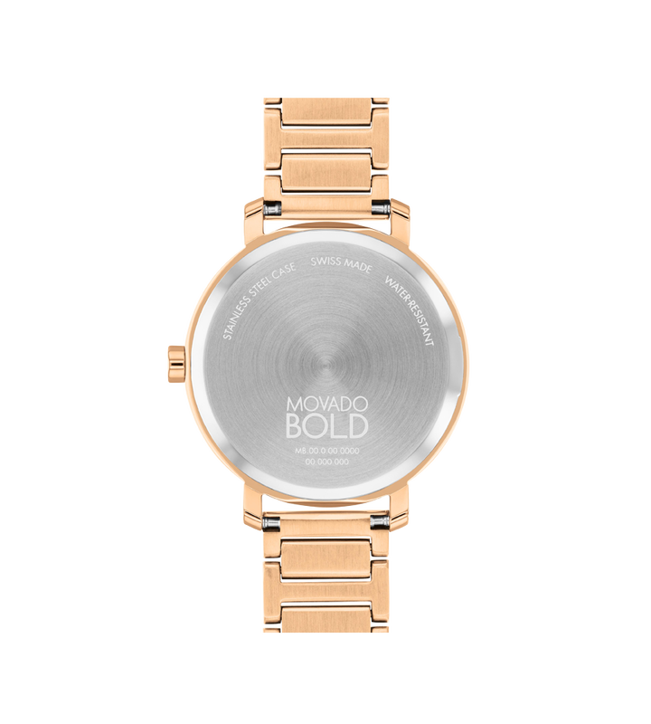 Movado Bold Evolution 2.0 Rose Gold Dial Women 34MM