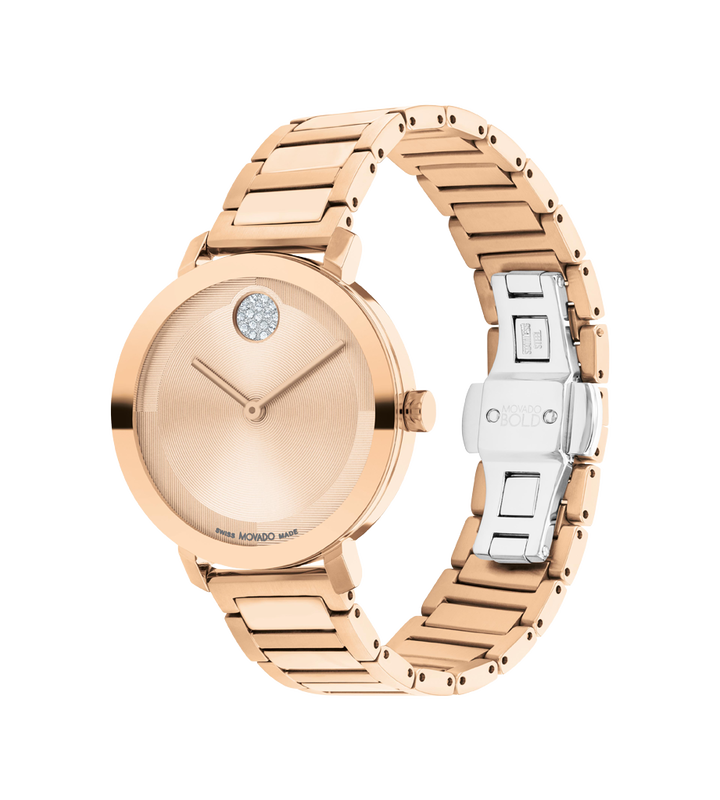 Movado Bold Evolution 2.0 Rose Gold Dial Women 34MM
