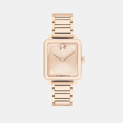 Bold Women Quartz Rose Gold Dial Analog Stainless Steel Watch 3601163