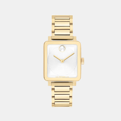 Bold Women Quartz White Dial Analog Stainless Steel Watch 3601165
