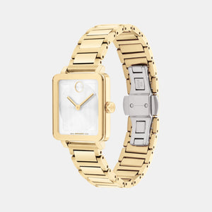 Bold Women Quartz White Dial Analog Stainless Steel Watch 3601165