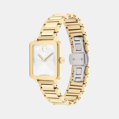 Bold Women Quartz White Dial Analog Stainless Steel Watch 3601165