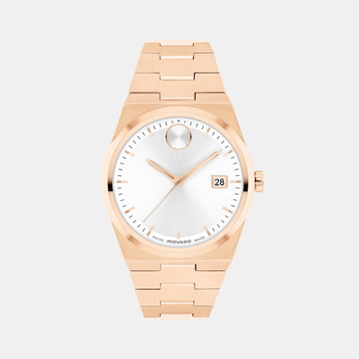Bold Women Quartz White Dial Analog Stainless Steel Watch 3601188