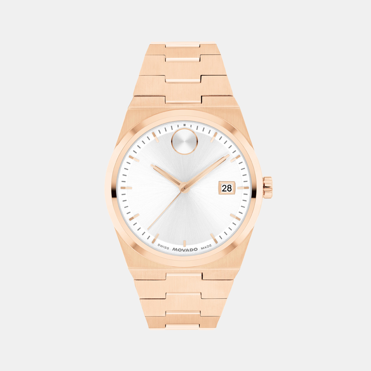 Bold Women Quartz White Dial Analog Stainless Steel Watch 3601188
