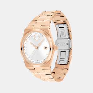Bold Women Quartz White Dial Analog Stainless Steel Watch 3601188