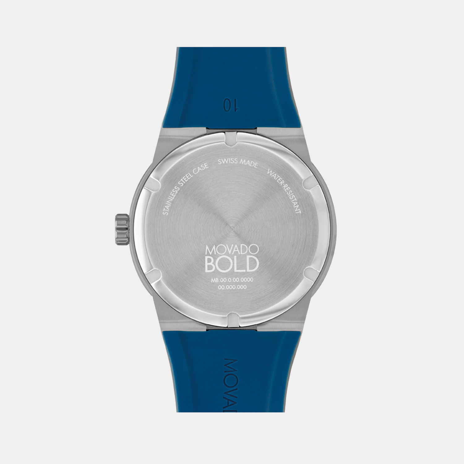 Bold Men Quartz Blue Dial Analog Silicone Watch 3601192