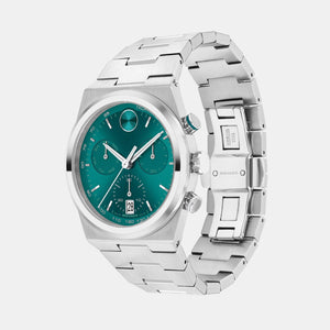 Bold Quest Men Quartz Green Dial Chronograph Stainless Steel Watch 3601200