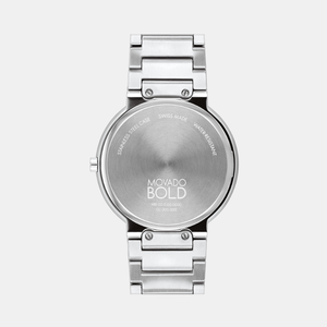 Bold Men Quartz Blue Dial Analog Stainless Steel Watch 3601201