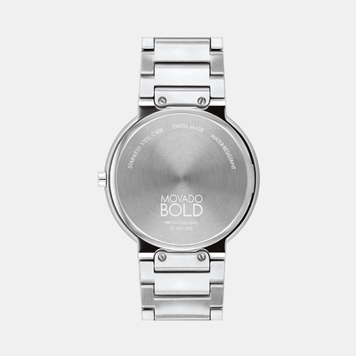 Bold Men Quartz Blue Dial Analog Stainless Steel Watch 3601201