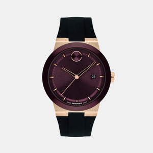 Bold Fusion Men Quartz Cherry Dial Analog Silicone Watch 3601214