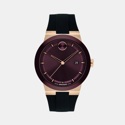 Bold Fusion Men Quartz Cherry Dial Analog Silicone Watch 3601214