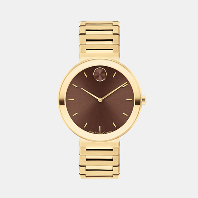 Bold Women Quartz Caffeine Dial Analog Stainless Steel Watch 3601220
