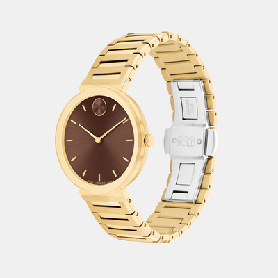 Bold Women Quartz Caffeine Dial Analog Stainless Steel Watch 3601220