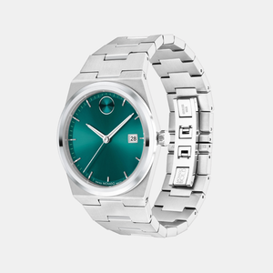 Bold Quest Men Quartz Green Dial Analog Stainless Steel Watch 3601222