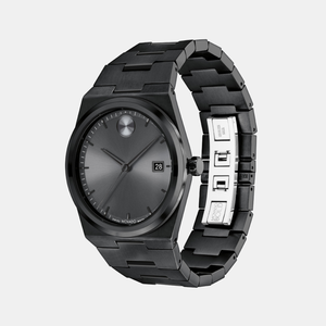 Bold Quest Men Quartz Grey Dial Analog Stainless Steel Watch 3601224