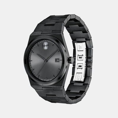 Bold Quest Men Quartz Grey Dial Analog Stainless Steel Watch 3601224