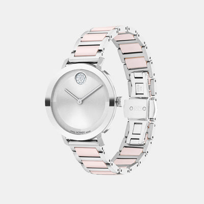 Bold Evolution Women Quartz Silver Dial Analog Stainless Steel Watch 3601236