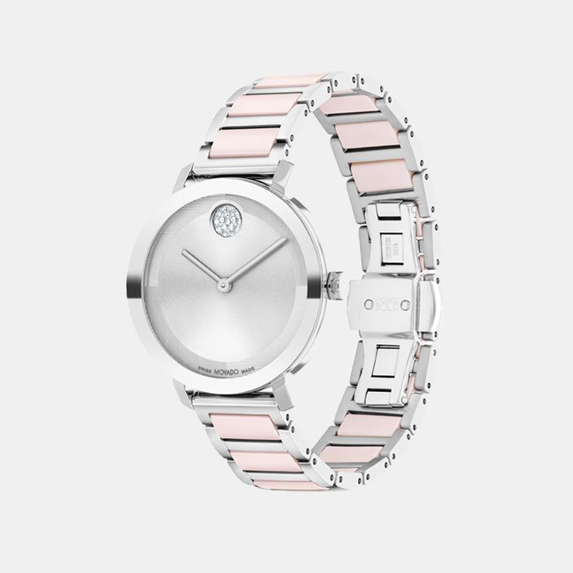 Bold Evolution Women Quartz Silver Dial Analog Stainless Steel Watch 3601236