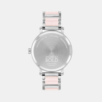 Bold Evolution Women Quartz Silver Dial Analog Stainless Steel Watch 3601236