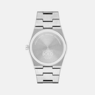 Bold Men Quartz Blue Seafoam Dial Analog Stainless Steel Watch 3601243