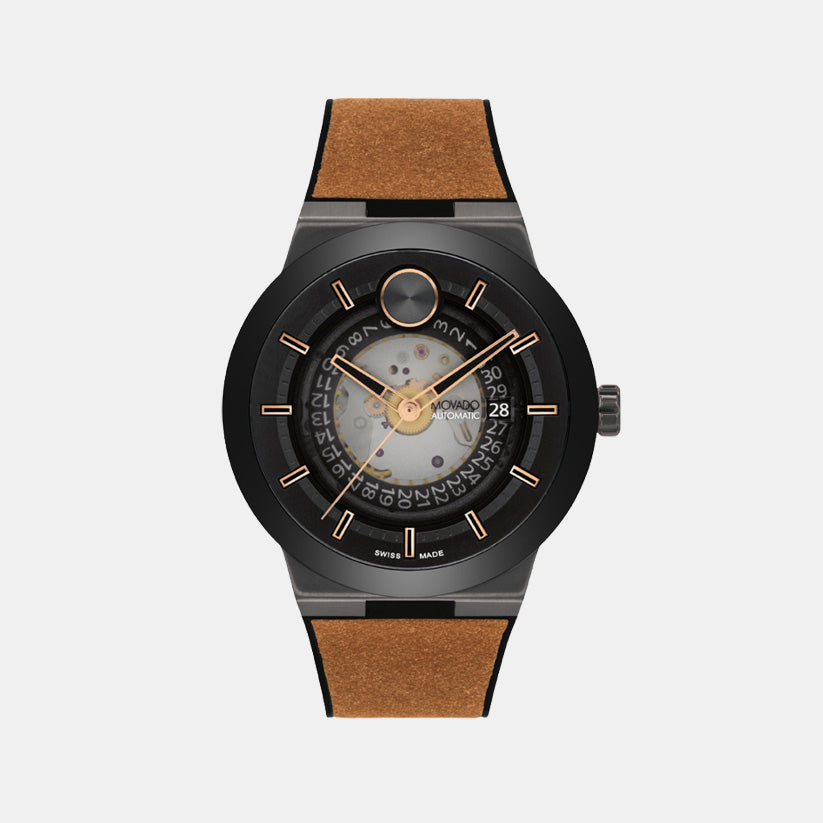 Bold Men Automatic Black Dial Analog Rubber Watch 3601248