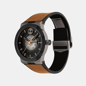 Bold Men Automatic Black Dial Analog Rubber Watch 3601248
