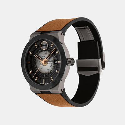 Bold Men Automatic Black Dial Analog Rubber Watch 3601248