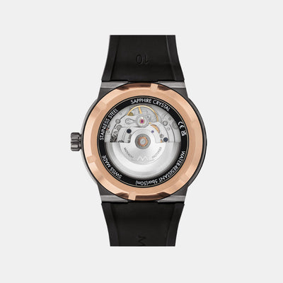Bold Men Automatic Black Dial Analog Rubber Watch 3601248