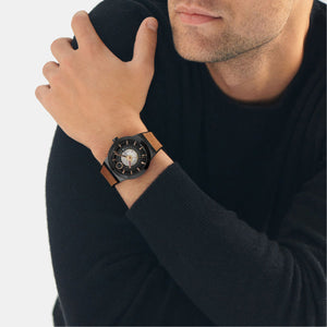 Bold Men Automatic Black Dial Analog Rubber Watch 3601248