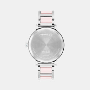 Bold Women Quartz Silver Dial Analog Stainless Steel Watch 3601300