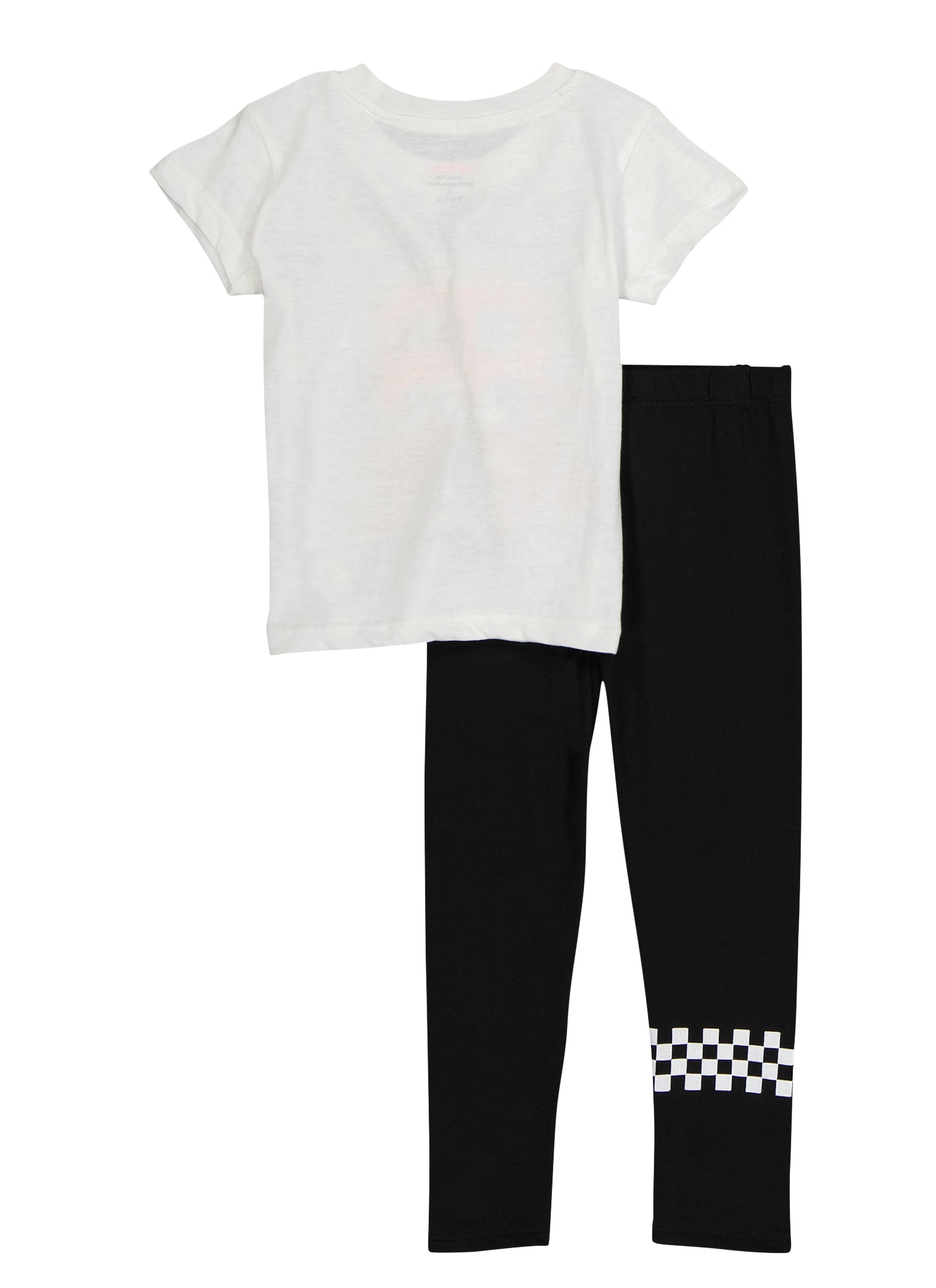 Little Girls New York Glitter Graphic Tee and Leggings