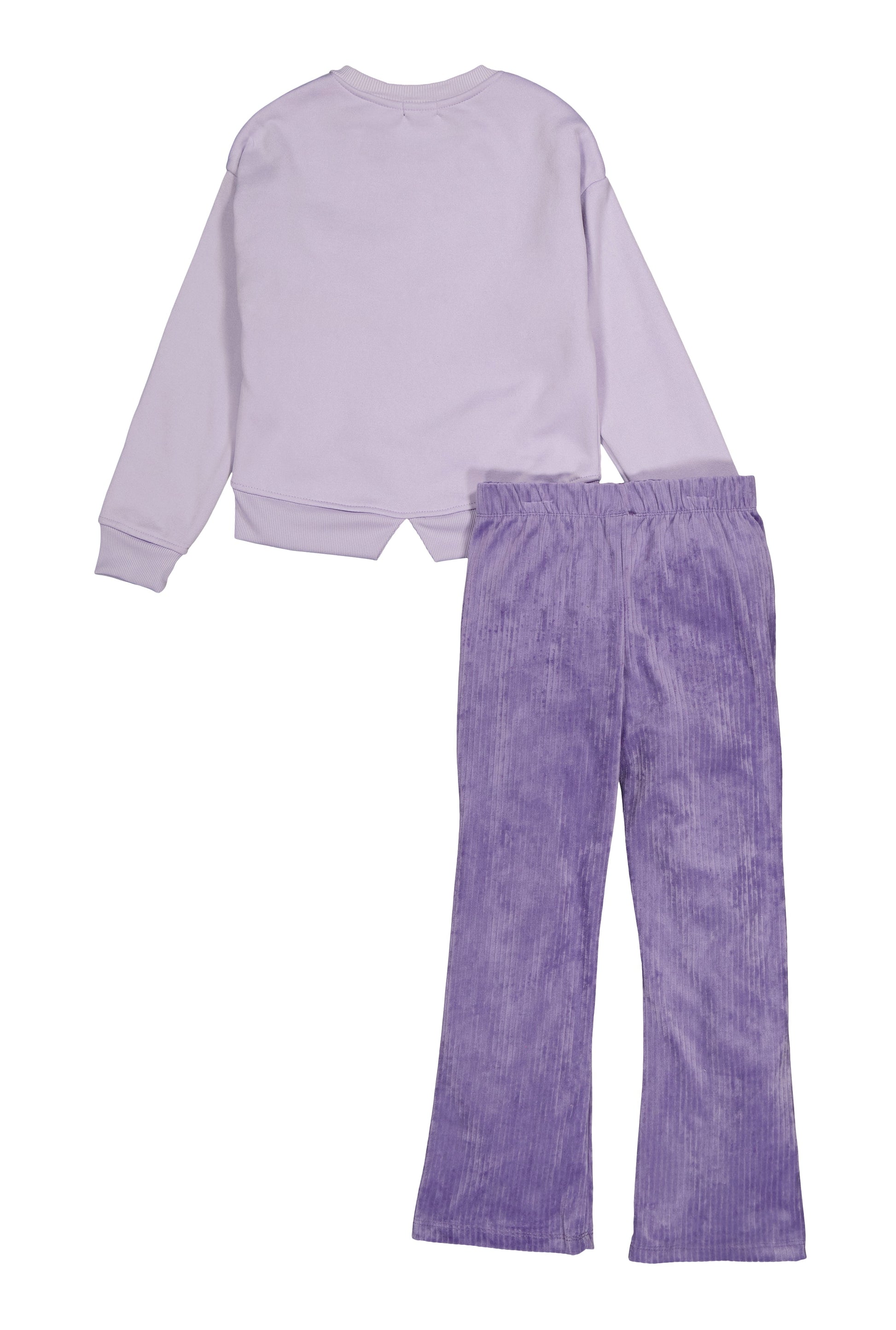 Girls Bebe Pullover Sweatshirt and Velour Pants