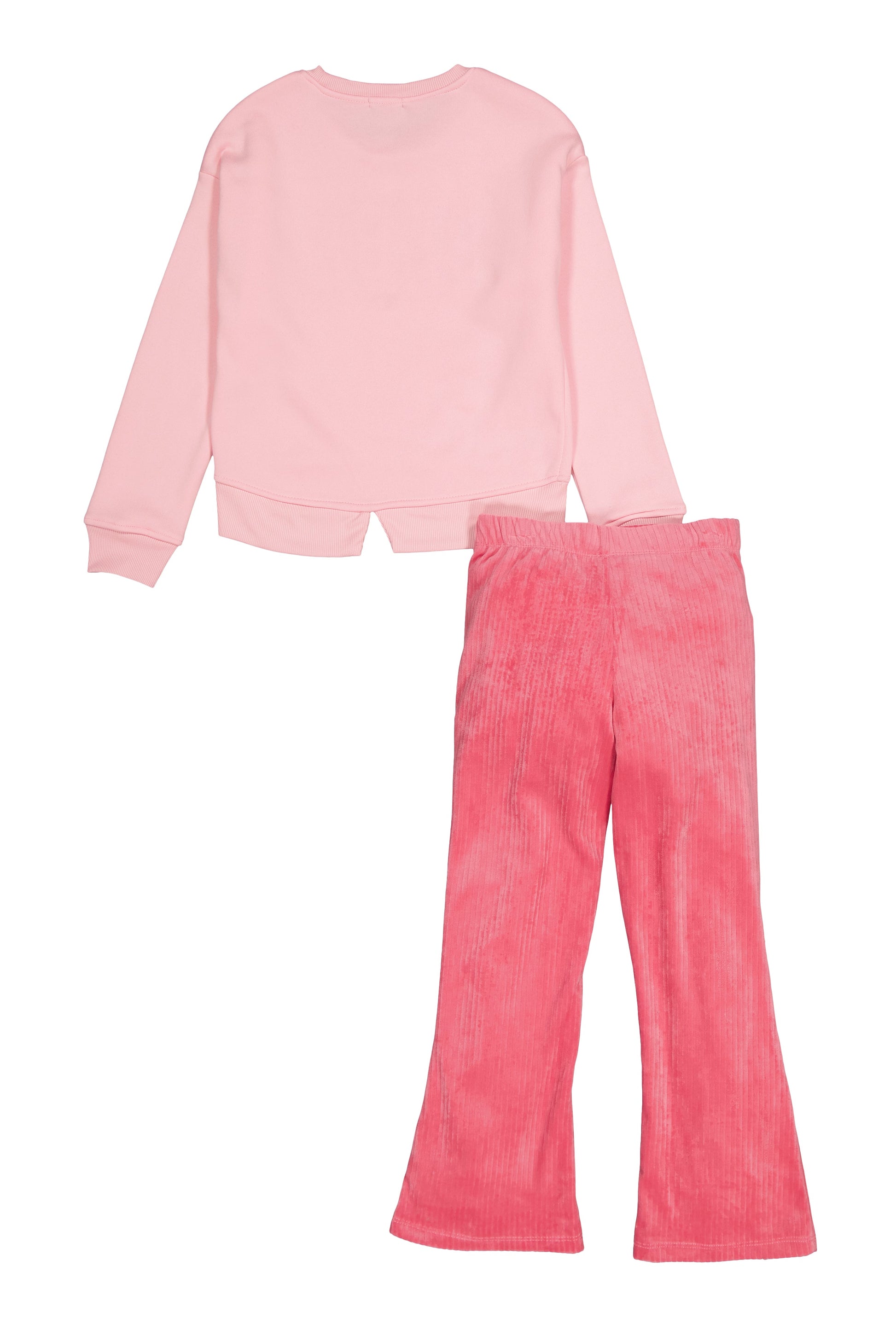 Girls Bebe Pullover Sweatshirt and Velour Pants